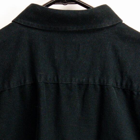 UNTUCKit Brushed Cotton Button Up Shirt Men's 2X Black Office Casual Modern - Picture 11 of 12